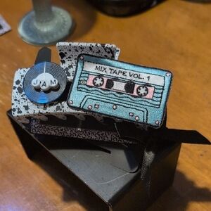 Retro Cassette Player - Black and Blue